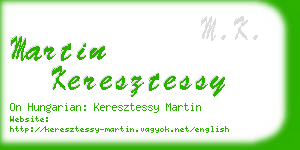 martin keresztessy business card